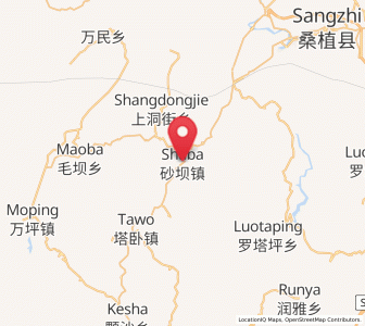 Map of Shaba, Hunan