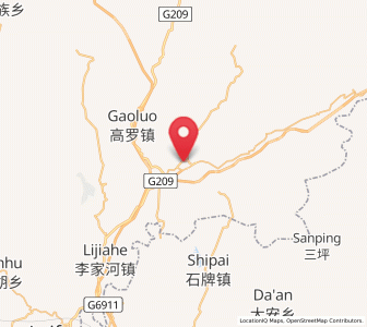Map of Shadaogou, Hubei