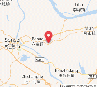 Map of Shadaoguan, Hubei
