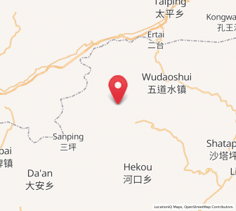 Map of Shadiping, Hunan