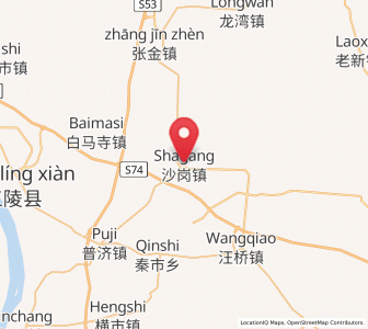Map of Shagang, Hubei