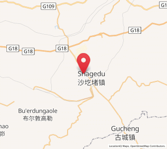 Map of Shagedu, Inner Mongolia