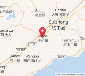 Map of Shahe, Liaoning