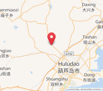 Map of Shaheying, Liaoning