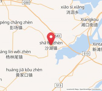 Map of Shahu, Hubei