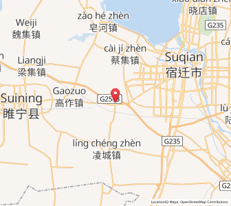 Map of Shaji, Jiangsu