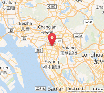 Map of Shajing, Guangdong