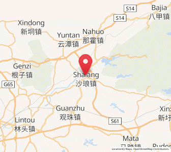 Map of Shalang, Guangdong