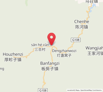 Map of Shaliangzi, Shaanxi