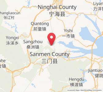 Map of Shaliu, Zhejiang