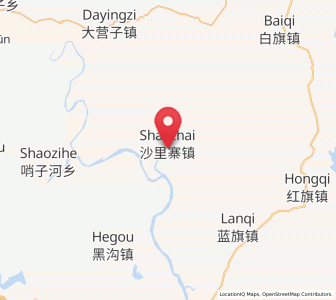 Map of Shalizhai, Liaoning