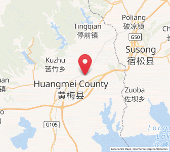 Map of Shamu, Hubei