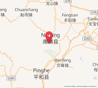 Map of Shancheng, Fujian