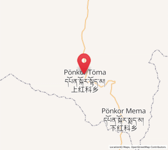 Map of Shang Boingor, Qinghai