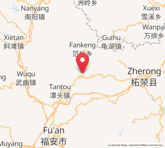 Map of Shangbaishi, Fujian