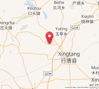 Map of Shangbei, Hebei