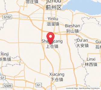 Map of Shangcang, Tianjin