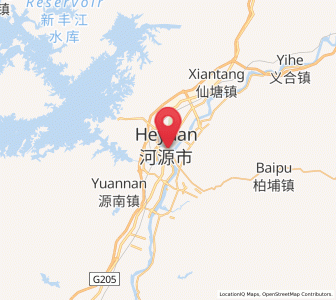 Map of Shangcheng, Guangdong