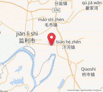 Map of Shangchewan, Hubei