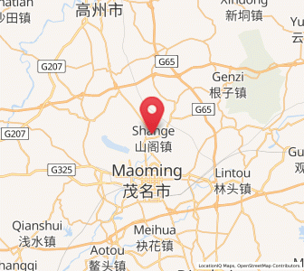 Map of Shange, Guangdong