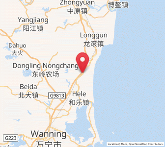Map of Shangen, Hainan