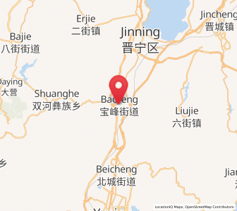 Map of Shangfang Xinjie, Yunnan