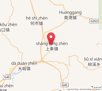 Map of Shangfeng, Jiangxi