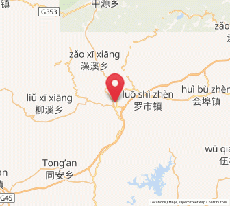 Map of Shangfu, Jiangxi