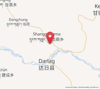 Map of Shanggongma, Qinghai