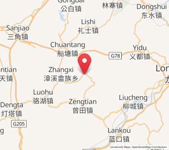 Map of Shangguan, Guangdong