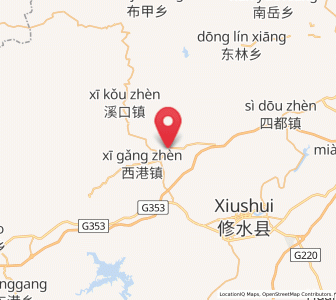 Map of Shanghang, Jiangxi