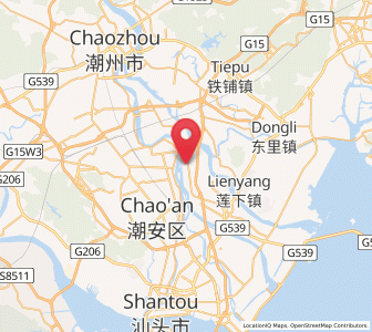 Map of Shanghua, Guangdong