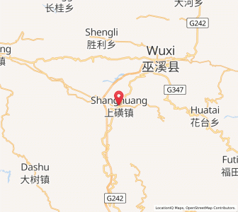 Map of Shanghuang, Chongqing