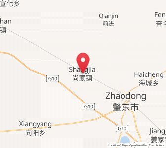 Map of Shangjia, Heilongjiang