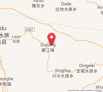 Map of Shangjiang, Guizhou