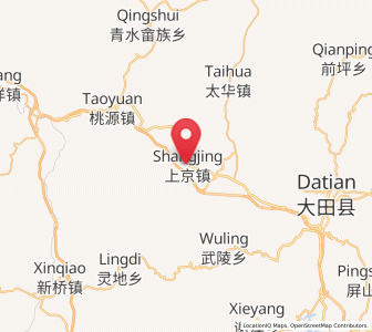Map of Shangjing, Fujian