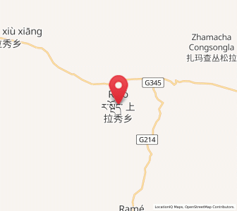 Map of Shanglaxiu, Qinghai