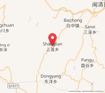 Map of Shanglian, Fujian