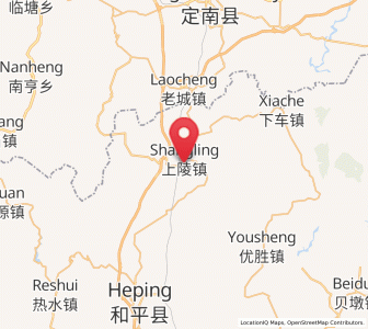 Map of Shangling, Guangdong