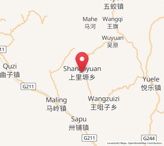 Map of Shangliyuan, Gansu