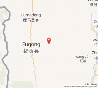 Map of Shangpa, Yunnan
