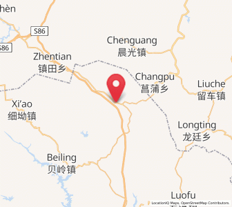 Map of Shangping, Guangdong
