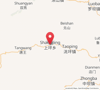 Map of Shangping, Gansu