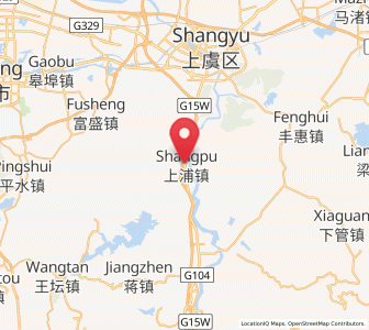 Map of Shangpu, Zhejiang
