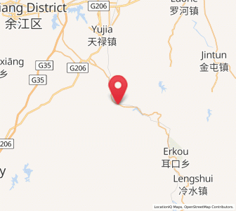 Map of Shangqing, Jiangxi