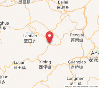 Map of Shangqing, Fujian