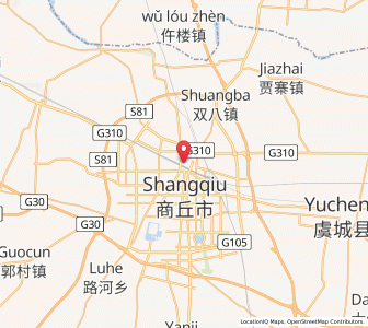 Map of Shangqiu, Henan