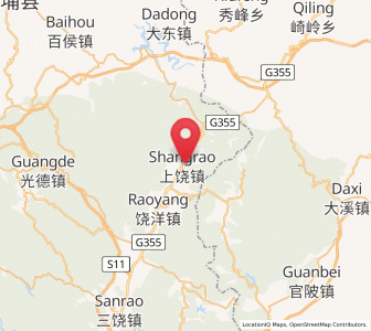 Map of Shangrao, Guangdong