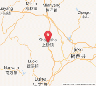 Map of Shangsha, Guangdong