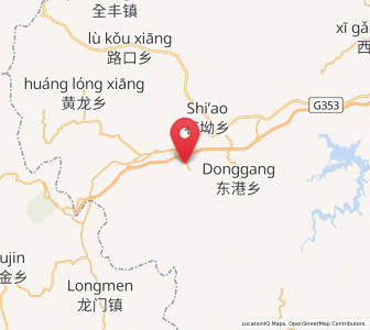 Map of Shangshan, Jiangxi